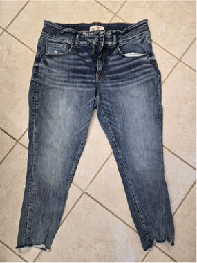 Women's BKE Gabby Blue Curvy Fit Ankle Skinny Jeans Size 31